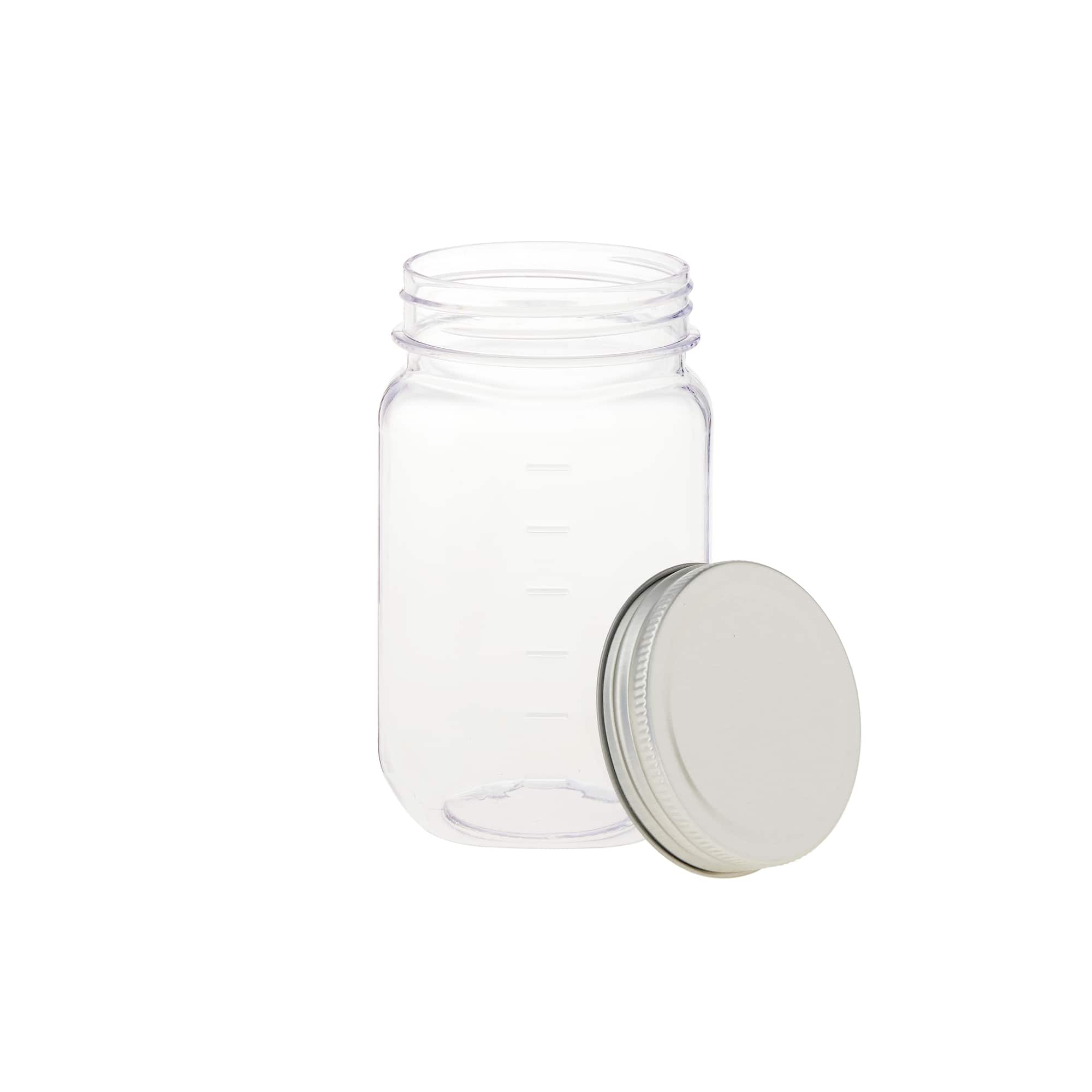 16oz. Plastic Mason Jars by Makery®, 3ct.